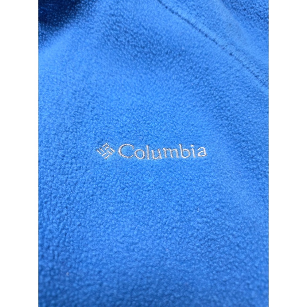 Columbia Blue Fleece Full Zip Jacket Womens XL Outdoor Layering Pockets - Picture 3 of 8